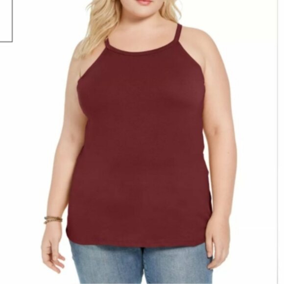 Maurices Tank Top Halter Style Burgundy NWT - Picture 2 of 7